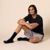 imageAmazon Essentials Mens Performance Cotton Moisture Control Socks Athletic Crew Breathable 6 PairsBlack