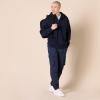 imageAmazon Essentials Mens QuarterZip OversizedFit Hoodie SweatshirtNavy