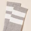 imageAmazon Essentials Mens Retro Stripe Crew Sock 8 PairsBlackGreyLight Grey