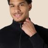 imageAmazon Essentials Mens Sweatshirt Mock Neck Fleece Zip UpBlack