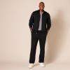 imageAmazon Essentials Mens Sweatshirt Mock Neck Fleece Zip UpBlack