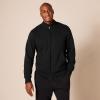 imageAmazon Essentials Mens Sweatshirt Mock Neck Fleece Zip UpBlack