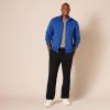 imageAmazon Essentials Mens Sweatshirt Mock Neck Fleece Zip UpBlue