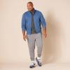 imageAmazon Essentials Mens Sweatshirt Mock Neck Fleece Zip UpBlue Heather