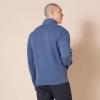 imageAmazon Essentials Mens Sweatshirt Mock Neck Fleece Zip UpBlue Heather