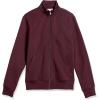 imageAmazon Essentials Mens Sweatshirt Mock Neck Fleece Zip UpBurgundy