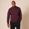 imageAmazon Essentials Mens Sweatshirt Mock Neck Fleece Zip UpBurgundy