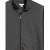 imageAmazon Essentials Mens Sweatshirt Mock Neck Fleece Zip UpCharcoal Heather