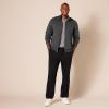 imageAmazon Essentials Mens Sweatshirt Mock Neck Fleece Zip UpCharcoal Heather