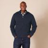 imageAmazon Essentials Mens Sweatshirt Mock Neck Fleece Zip UpNavy