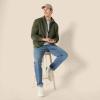 imageAmazon Essentials Mens Sweatshirt Mock Neck Fleece Zip UpOlive Heather