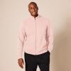 imageAmazon Essentials Mens Sweatshirt Mock Neck Fleece Zip UpPink