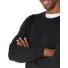 imageAmazon Essentials mens Crewneck Sweatshirt Lightweight LongSleeve French Terry Available in Big ampamp TallBlack