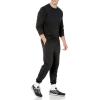 imageAmazon Essentials mens Crewneck Sweatshirt Lightweight LongSleeve French Terry Available in Big ampamp TallBlack