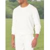 imageAmazon Essentials mens Crewneck Sweatshirt Lightweight LongSleeve French Terry Available in Big ampamp TallEggshell White