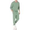 imageAmazon Essentials mens Crewneck Sweatshirt Lightweight LongSleeve French Terry Available in Big ampamp TallSage Green