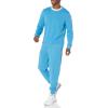 imageAmazon Essentials mens Crewneck Sweatshirt Lightweight LongSleeve French Terry Available in Big ampamp TallTurquoise Blue