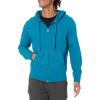 imageAmazon Essentials Mens Lightweight French Terry FullZip Hoodie with Comfortable FitTeal Blue
