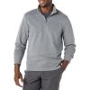 imageAmazon Essentials Mens LongSleeve QuarterZip Pullover Fleece SweatshirtMedium Grey Heather