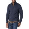 imageAmazon Essentials Mens LongSleeve QuarterZip Pullover Fleece SweatshirtNavy