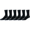 imageAmazon Essentials Mens Performance Cotton Moisture Control Socks Athletic Crew Breathable 6 PairsBlack