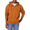 imageAmazon Essentials Mens QuarterZip OversizedFit Hoodie SweatshirtCaramel