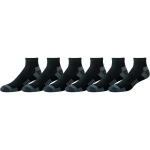 imageAmazon Essentials Mens Athletic Ankle Socks Breathable Cotton Blend Cushioned 6 PairsBlack