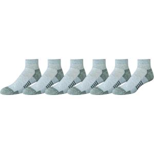 imageAmazon Essentials Mens Athletic Ankle Socks Breathable Cotton Blend Cushioned 6 PairsGrey
