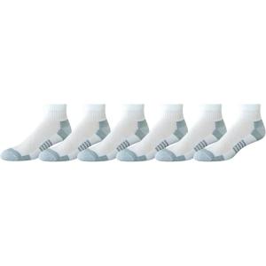 imageAmazon Essentials Mens Athletic Ankle Socks Breathable Cotton Blend Cushioned 6 PairsWhite