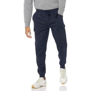 imageAmazon Essentials Mens Cargo Fleece Jogger Sweatpant with Relaxed FitNavy