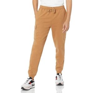 imageAmazon Essentials Mens Cargo Fleece Jogger Sweatpant with Relaxed FitTan