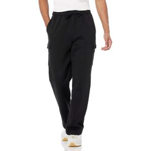 imageAmazon Essentials Mens Cargo Fleece Sweatpant with Open HemBlack