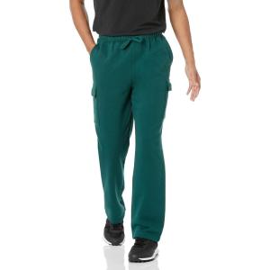imageAmazon Essentials Mens Cargo Fleece Sweatpant with Open HemDark Green