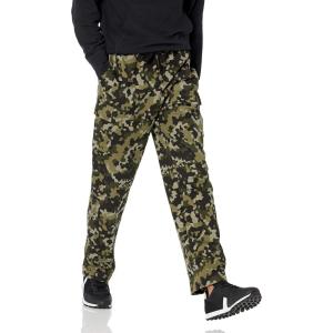 imageAmazon Essentials Mens Cargo Fleece Sweatpant with Open HemOlive Geo Camo
