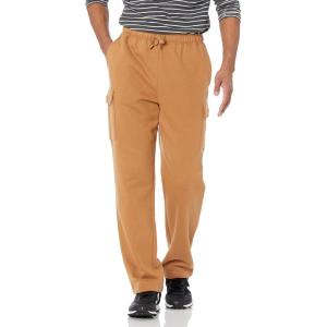 imageAmazon Essentials Mens Cargo Fleece Sweatpant with Open HemTan