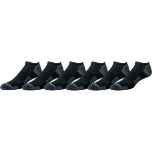imageAmazon Essentials Mens Cotton Performance Cushioned No Show Socks for Men Breathable Athletic 6 PairsBlack