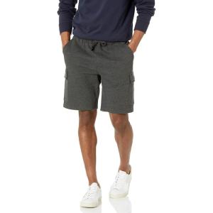 imageAmazon Essentials Mens Fleece Cargo ShortCharcoal Heather