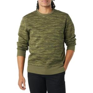 imageAmazon Essentials Mens Fleece Crewneck Sweatshirt Available in Big ampamp TallGreen Abstract Camo