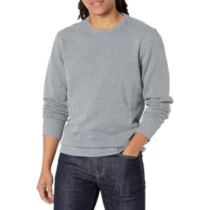 imageAmazon Essentials Mens Fleece Crewneck Sweatshirt Available in Big ampamp TallLight Grey Heather