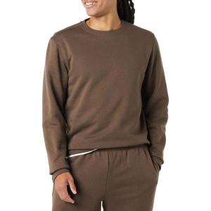imageAmazon Essentials Mens Fleece Crewneck Sweatshirt Available in Big ampamp TallMedium Brown