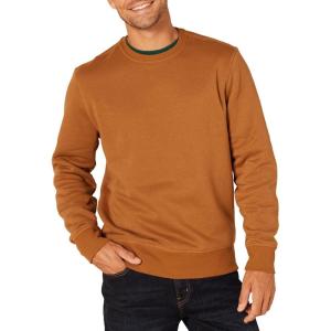 imageAmazon Essentials Mens Fleece Crewneck Sweatshirt Available in Big ampamp TallNutmeg