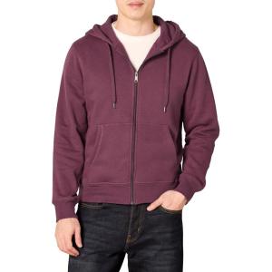 imageAmazon Essentials Mens FullZip Fleece Hoodie Available in Big ampamp TallBurgundy
