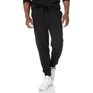 imageAmazon Essentials Mens Jogger Pants Casual Relaxed Fit Lightweight French Terry Available in Big ampamp TallBlack