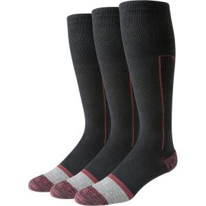 imageAmazon Essentials Mens Knee High Graduated Compression Socks Over The Calf Support for Legs and Travel 3 PairsBlack