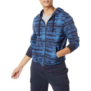 imageAmazon Essentials Mens Lightweight French Terry FullZip Hoodie with Comfortable FitBlue Wave