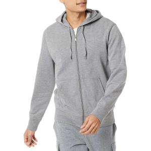 imageAmazon Essentials Mens Lightweight French Terry FullZip Hoodie with Comfortable FitCharcoal Heather