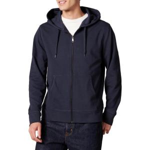 imageAmazon Essentials Mens Lightweight French Terry FullZip Hoodie with Comfortable FitDark Navy