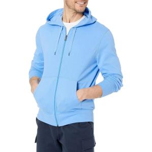 imageAmazon Essentials Mens Lightweight French Terry FullZip Hoodie with Comfortable FitFrench Blue