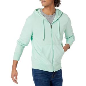 imageAmazon Essentials Mens Lightweight French Terry FullZip Hoodie with Comfortable FitMint Green