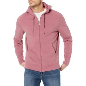 imageAmazon Essentials Mens Lightweight French Terry FullZip Hoodie with Comfortable FitPink